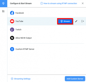 RTMP Streaming Connection – ManyCam Help and Support