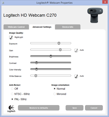 change usb webcam settings mac