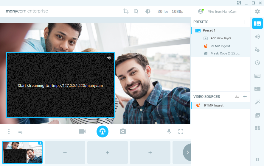 rtmp server for skype call