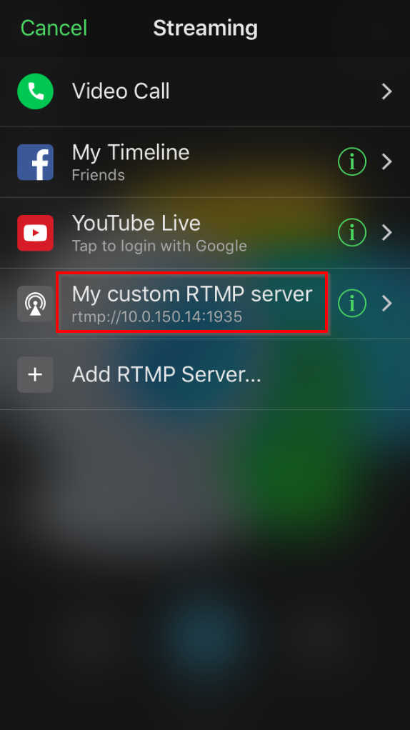 cannot connect to dailymotion rtmp server