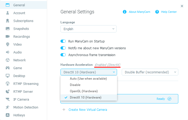 how to enable directx