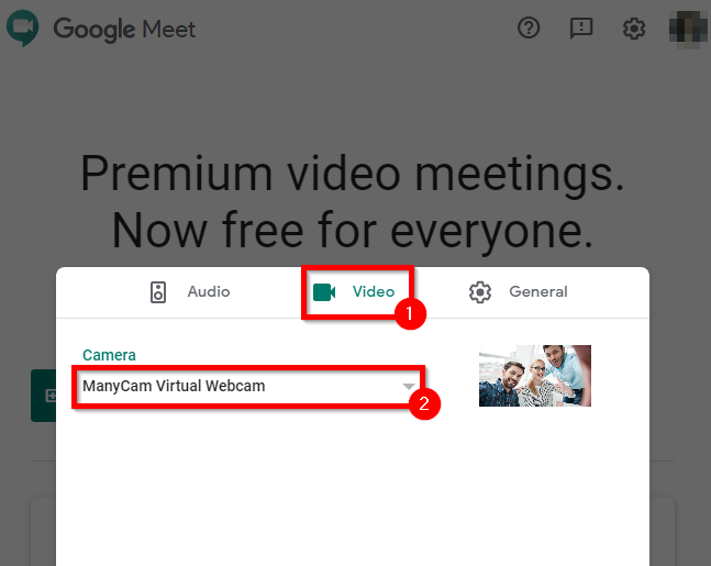 google meet camera zoom in